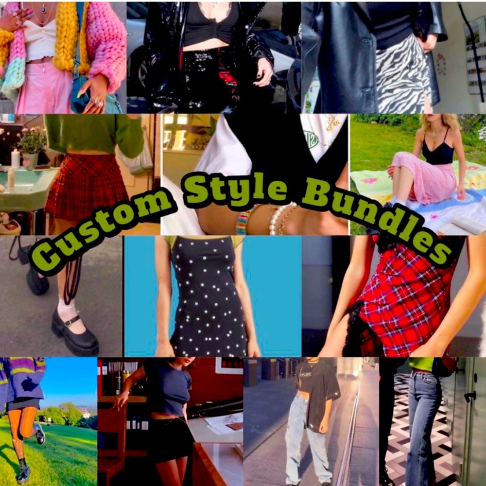 Bundles of clothing